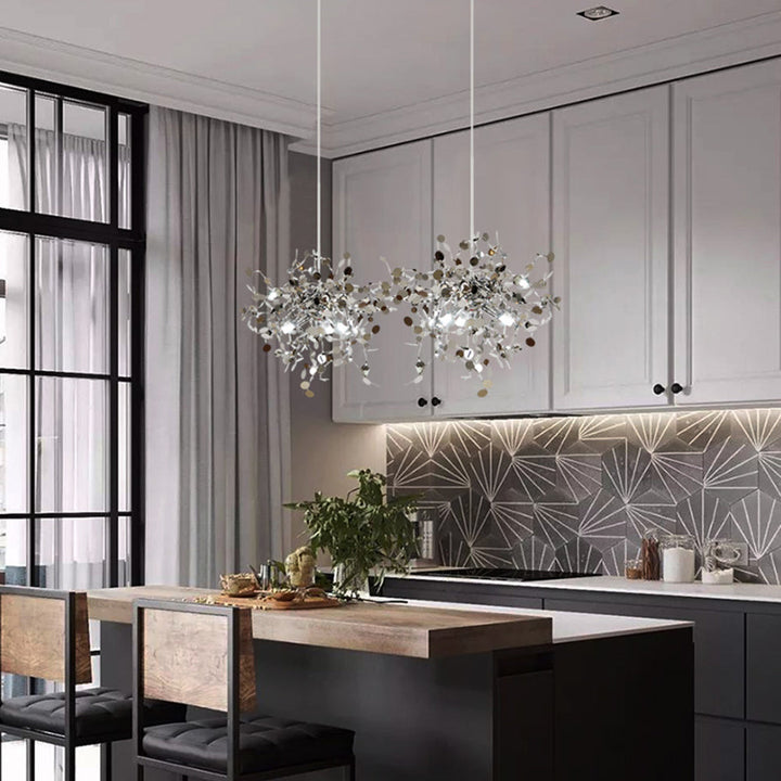 Aurelia: Lampadario LED moderno in design Sputnik – per sala da pranzo e soggiorno