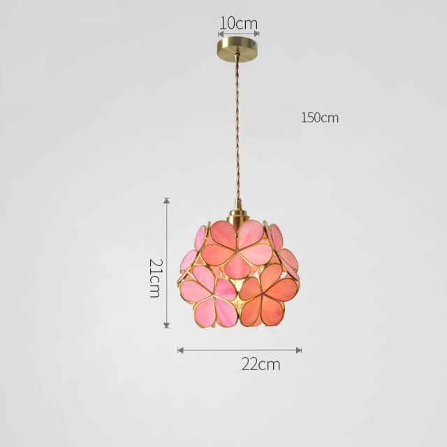 AureliaBloom: Lampada a sospensione in vetro con design a petali – ideale per soggiorno e camera da letto