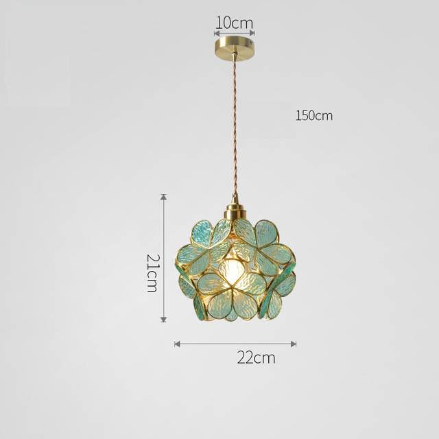 AureliaBloom: Lampada a sospensione in vetro con design a petali – ideale per soggiorno e camera da letto
