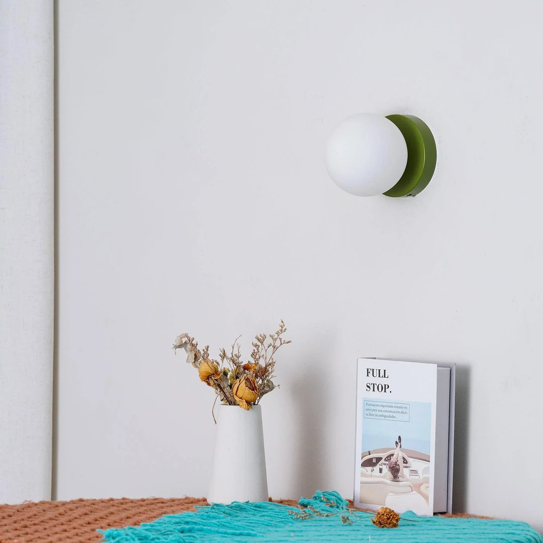 AuriDot: Lampada da parete e soffitto in vetro rotondo – Lampada LED minimalista in design scandinavo