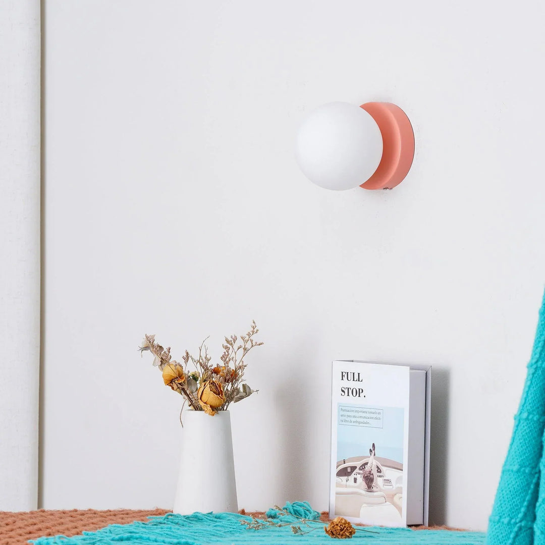 AuriDot: Lampada da parete e soffitto in vetro rotondo – Lampada LED minimalista in design scandinavo