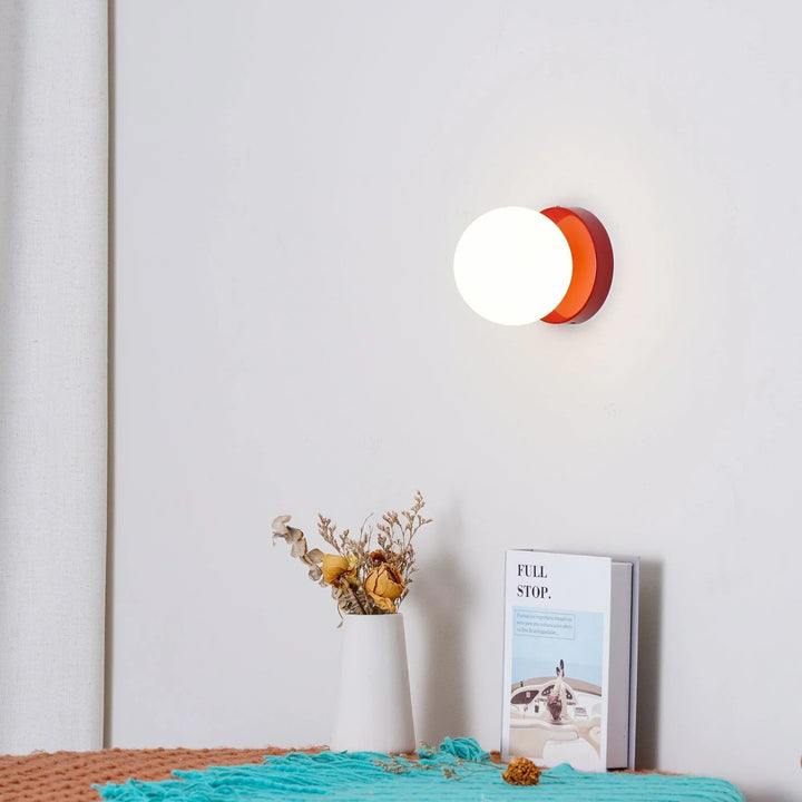 AuriDot: Lampada da parete e soffitto in vetro rotondo – Lampada LED minimalista in design scandinavo