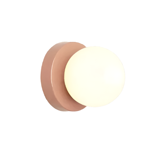 AuriDot: Lampada da parete e soffitto in vetro rotondo – Lampada LED minimalista in design scandinavo