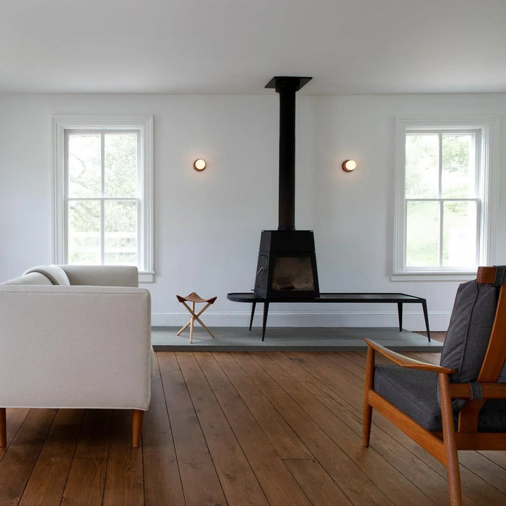 AuriDot: Lampada da parete e soffitto in vetro rotondo – Lampada LED minimalista in design scandinavo