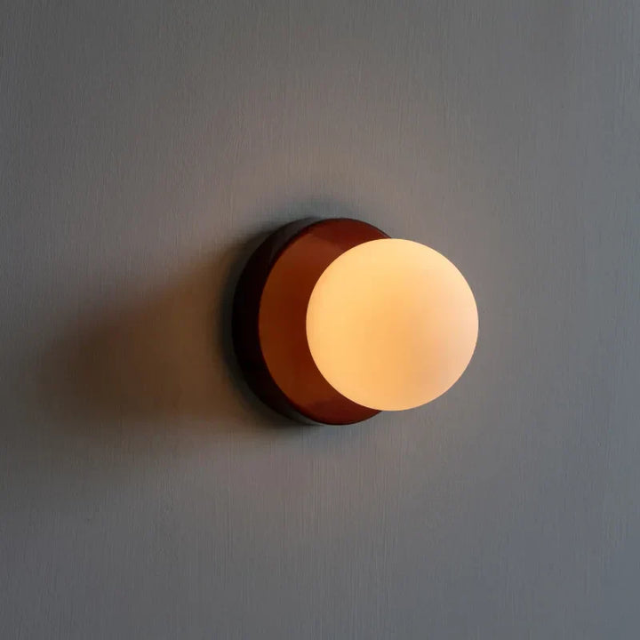 AuriDot: Lampada da parete e soffitto in vetro rotondo – Lampada LED minimalista in design scandinavo