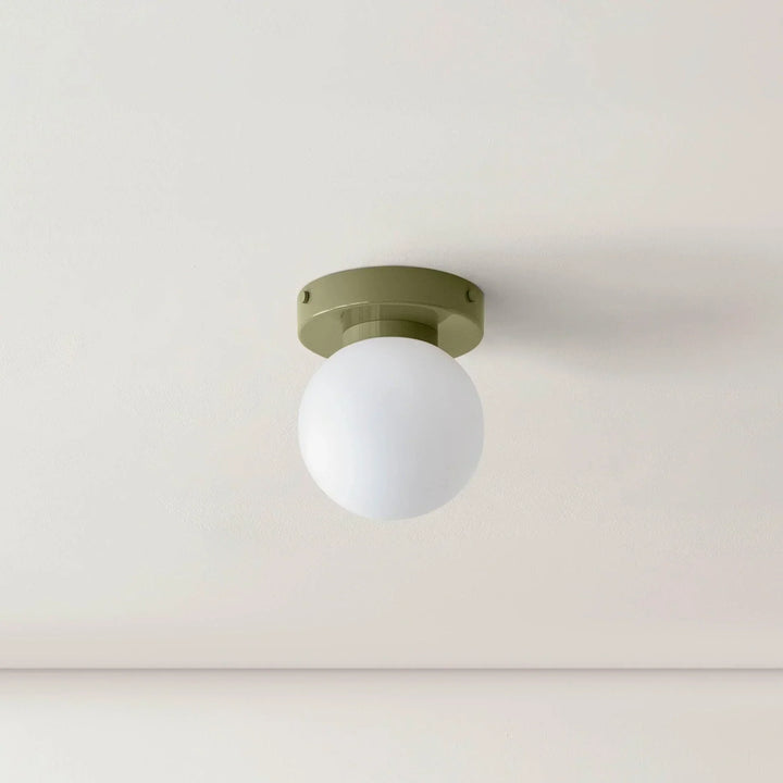 AuriDot: Lampada da parete e soffitto in vetro rotondo – Lampada LED minimalista in design scandinavo