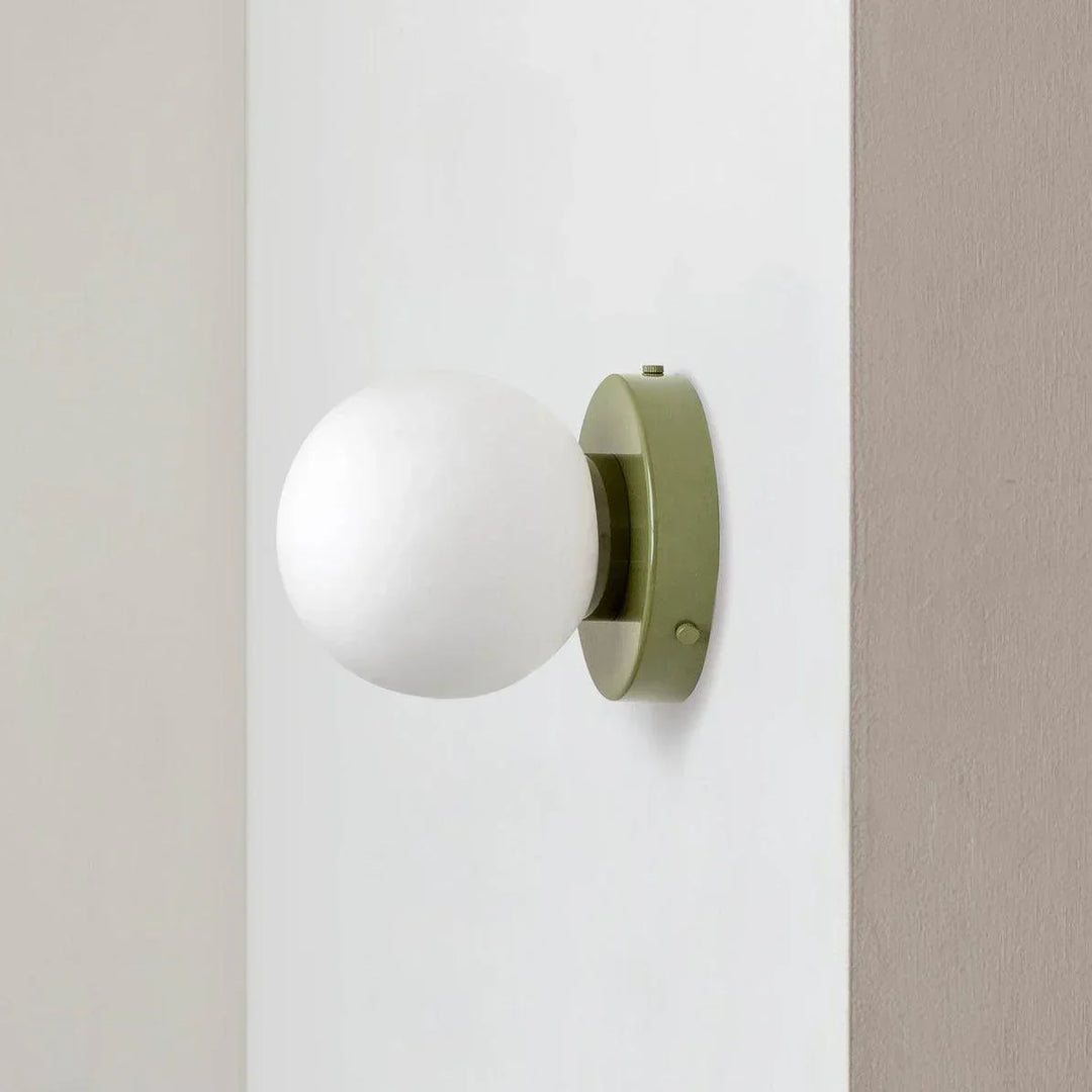 AuriDot: Lampada da parete e soffitto in vetro rotondo – Lampada LED minimalista in design scandinavo