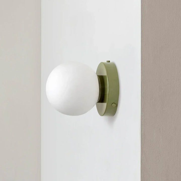 AuriDot: Lampada da parete e soffitto in vetro rotondo – Lampada LED minimalista in design scandinavo