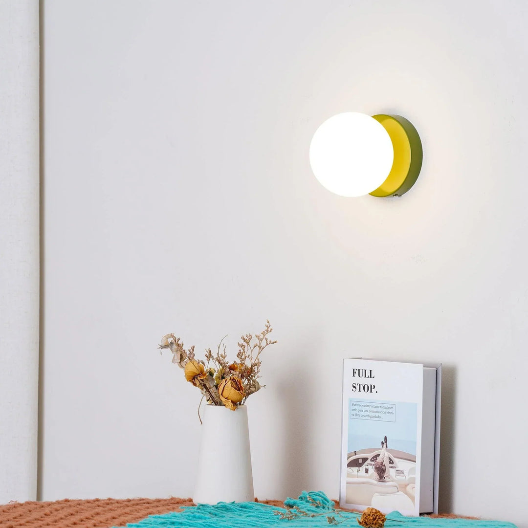 AuriDot: Lampada da parete e soffitto in vetro rotondo – Lampada LED minimalista in design scandinavo