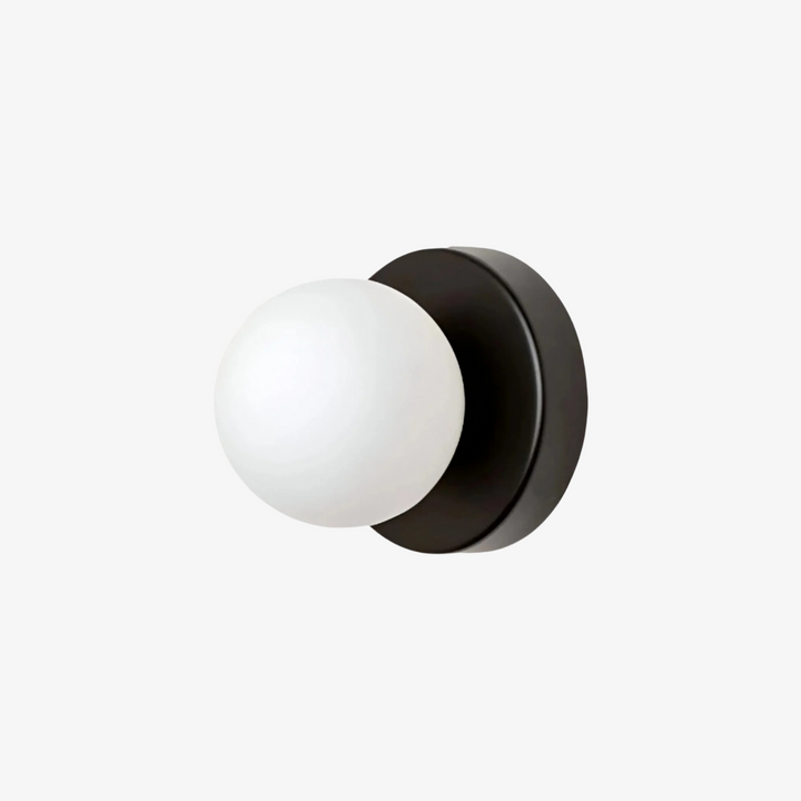 AuriDot: Lampada da parete e soffitto in vetro rotondo – Lampada LED minimalista in design scandinavo