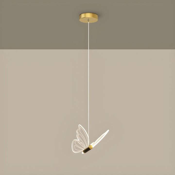AuriFlair: Lampada a sospensione a forma di farfalla – Design elegante per soggiorno e cameretta