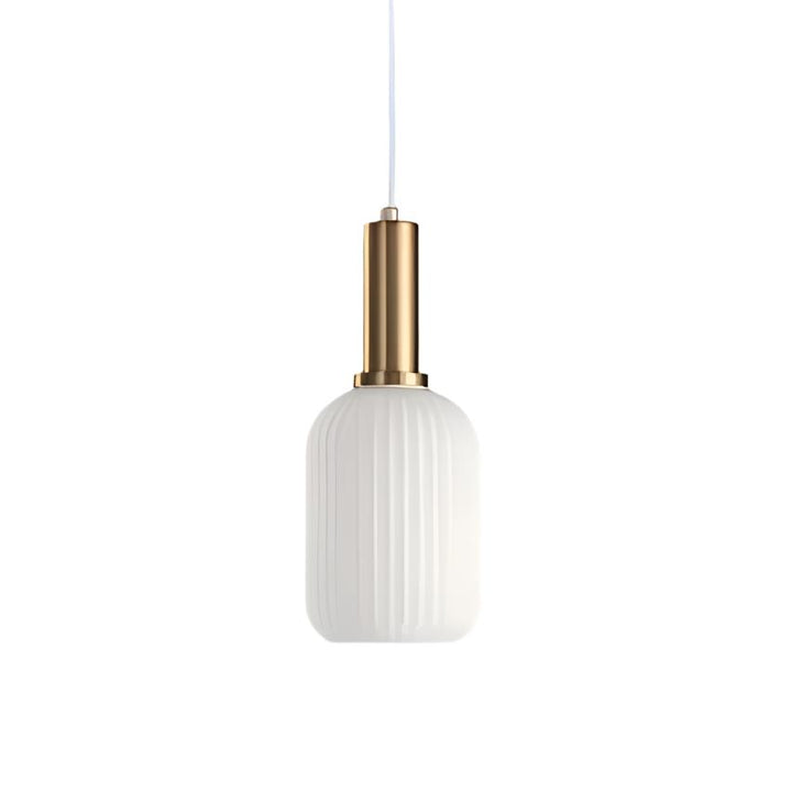 AuriGlas: Lampada a sospensione in vetro design vintage – Elegante lampada a sospensione con dettagli in ottone