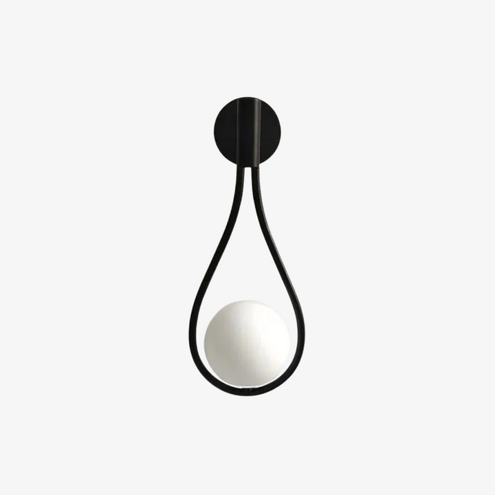 AuriLune: Applique di design con sfera di vetro – Elegante lampada da parete in stile moderno
