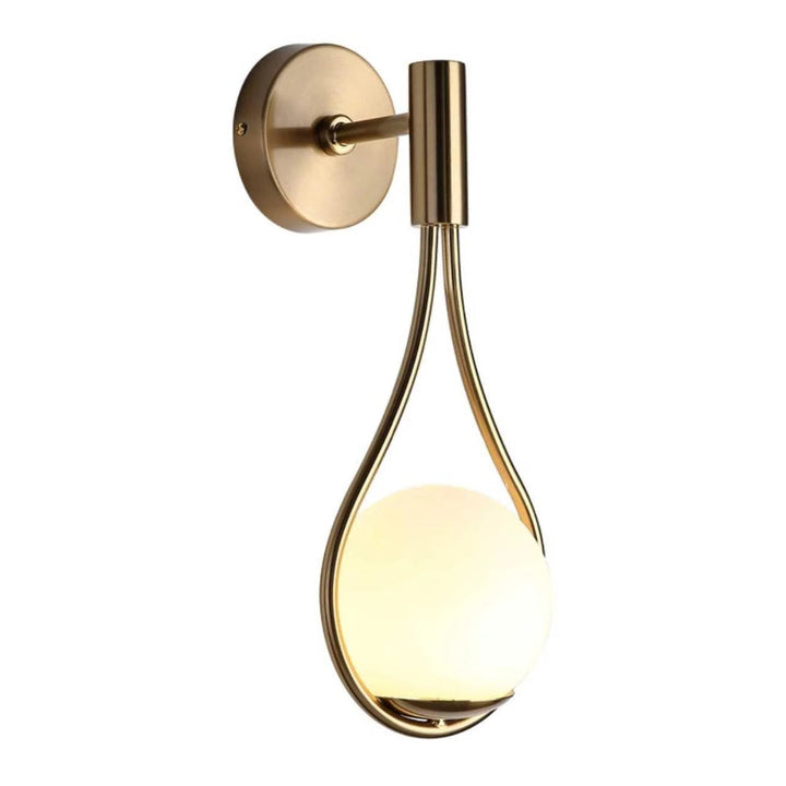 AuriLune: Applique di design con sfera di vetro – Elegante lampada da parete in stile moderno