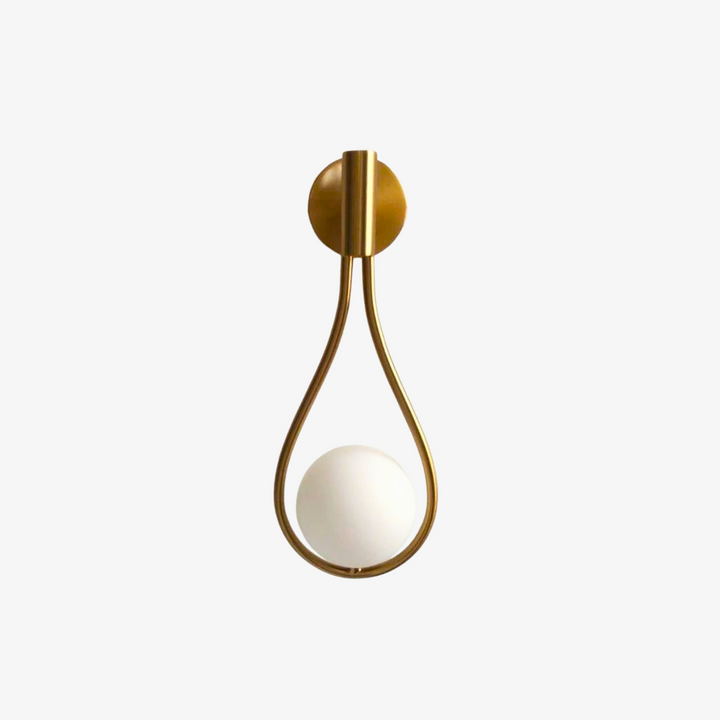 AuriLune: Applique di design con sfera di vetro – Elegante lampada da parete in stile moderno