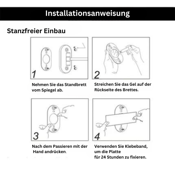AuriView: Specchio da trucco LED ricaricabile dorato con ingrandimento – Per bagni e vanità
