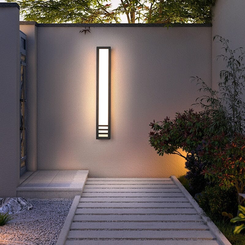 AuroBeam: Moderna lampada da parete LED per esterni – Elegante e resistente alle intemperie per l&