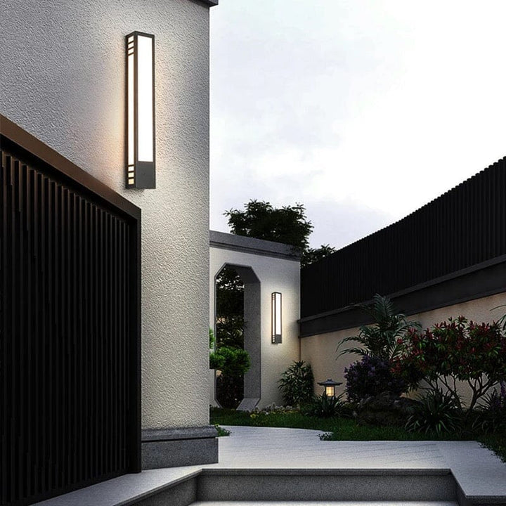 AuroBeam: Moderno Applique LED da Esterno – Elegante e Resistente alle Intemperie per Ingressi