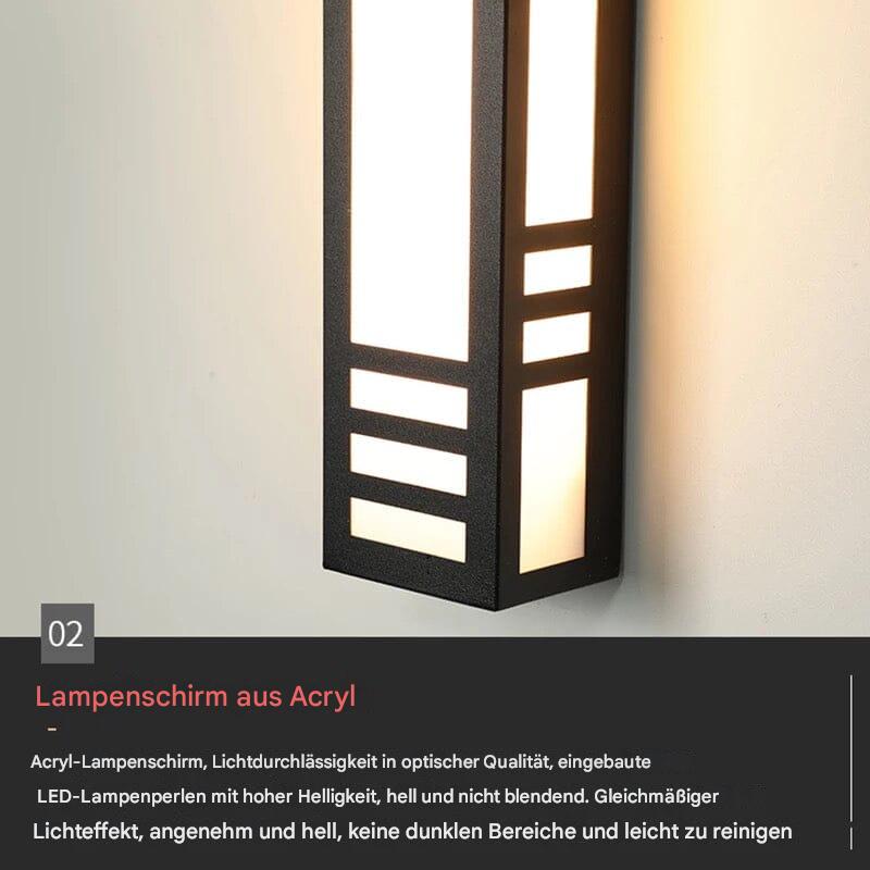 AuroBeam: Moderno Applique LED da Esterno – Elegante e Resistente alle Intemperie per Ingressi