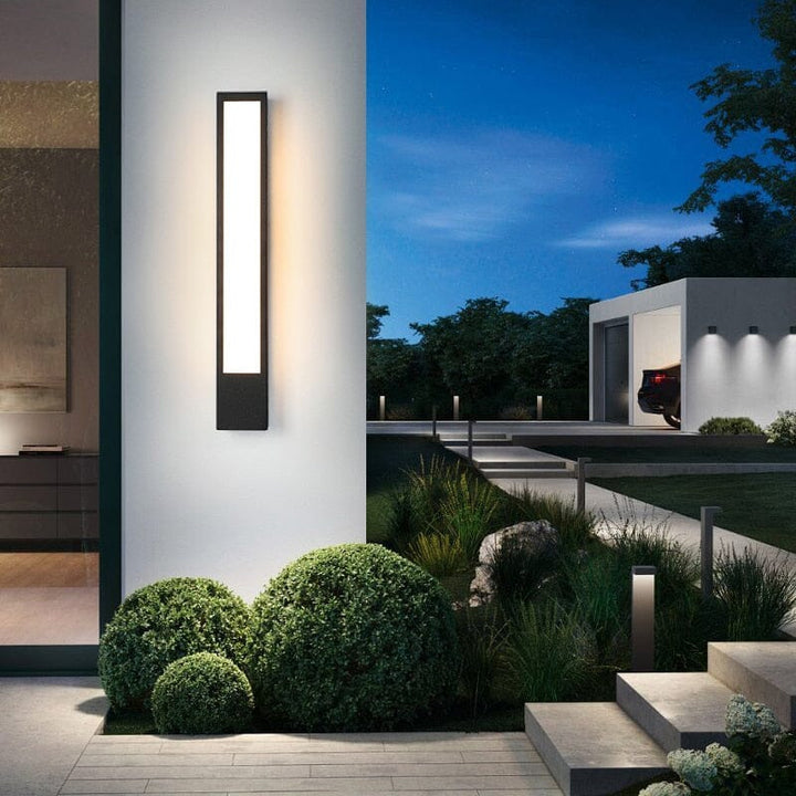 AuroBeam: Moderno Applique LED da Esterno – Elegante e Resistente alle Intemperie per Ingressi