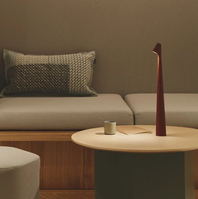 AuroLicht: Lampada da tavolo LED senza fili ricaricabile – lampada a batteria dimmerabile per interni ed esterni