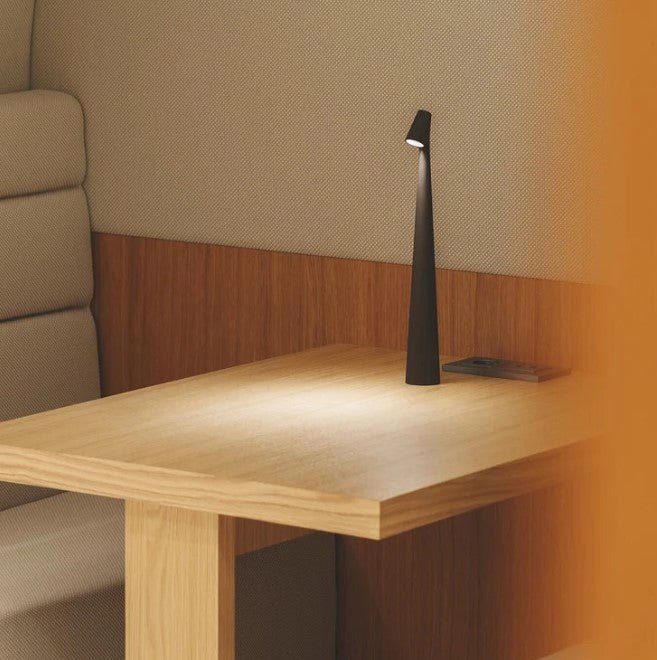 AuroLicht: Lampada da tavolo LED senza fili ricaricabile – lampada a batteria dimmerabile per interni ed esterni