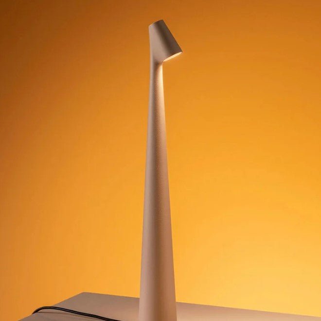 AuroLicht: Lampada da tavolo LED senza fili ricaricabile – lampada a batteria dimmerabile per interni ed esterni