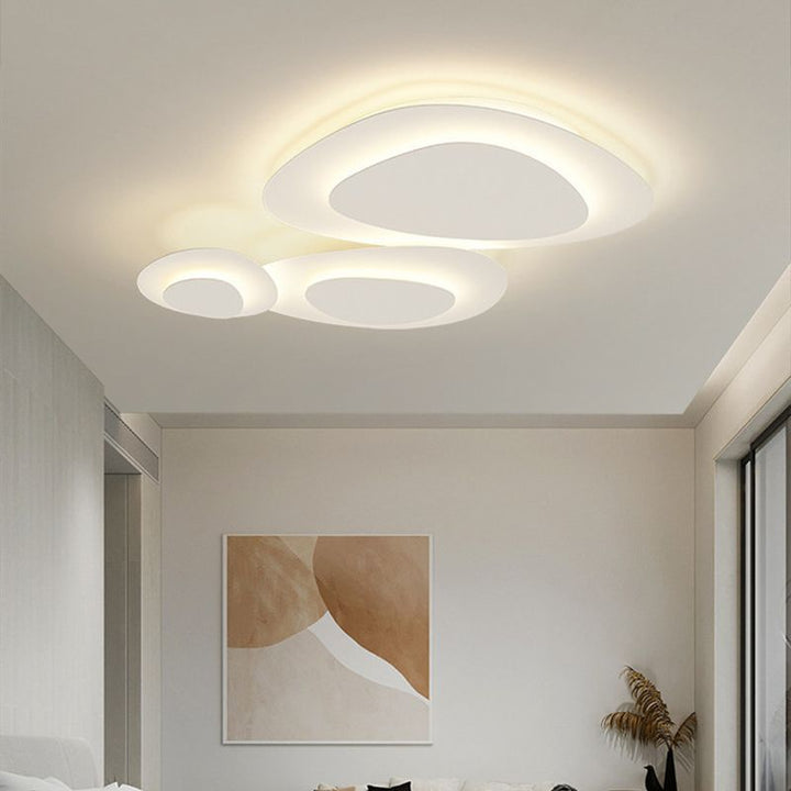 AuroLine: Lampada da soffitto LED moderna – Lampada in metallo con funzione dimmer per camera da letto, sala da pranzo e soggiorno