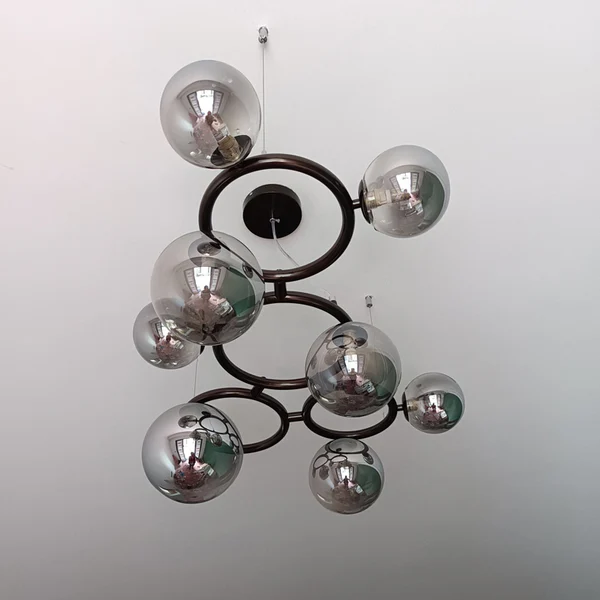 AuroLyn: Lampadario LED moderno – Lampadario a anello dimmerabile per sala da pranzo e soggiorno