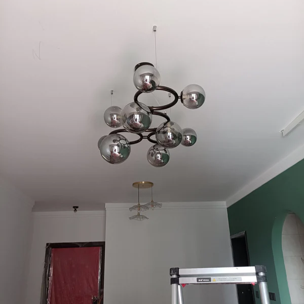 AuroLyn: Lampadario LED moderno – Lampadario a anello dimmerabile per sala da pranzo e soggiorno
