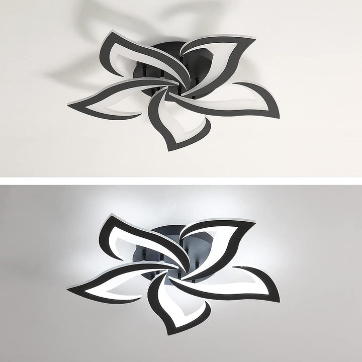 AuroraFlora: Lampada da soffitto LED moderna a forma di fiore – elegante e decorativa per soggiorni e aree living