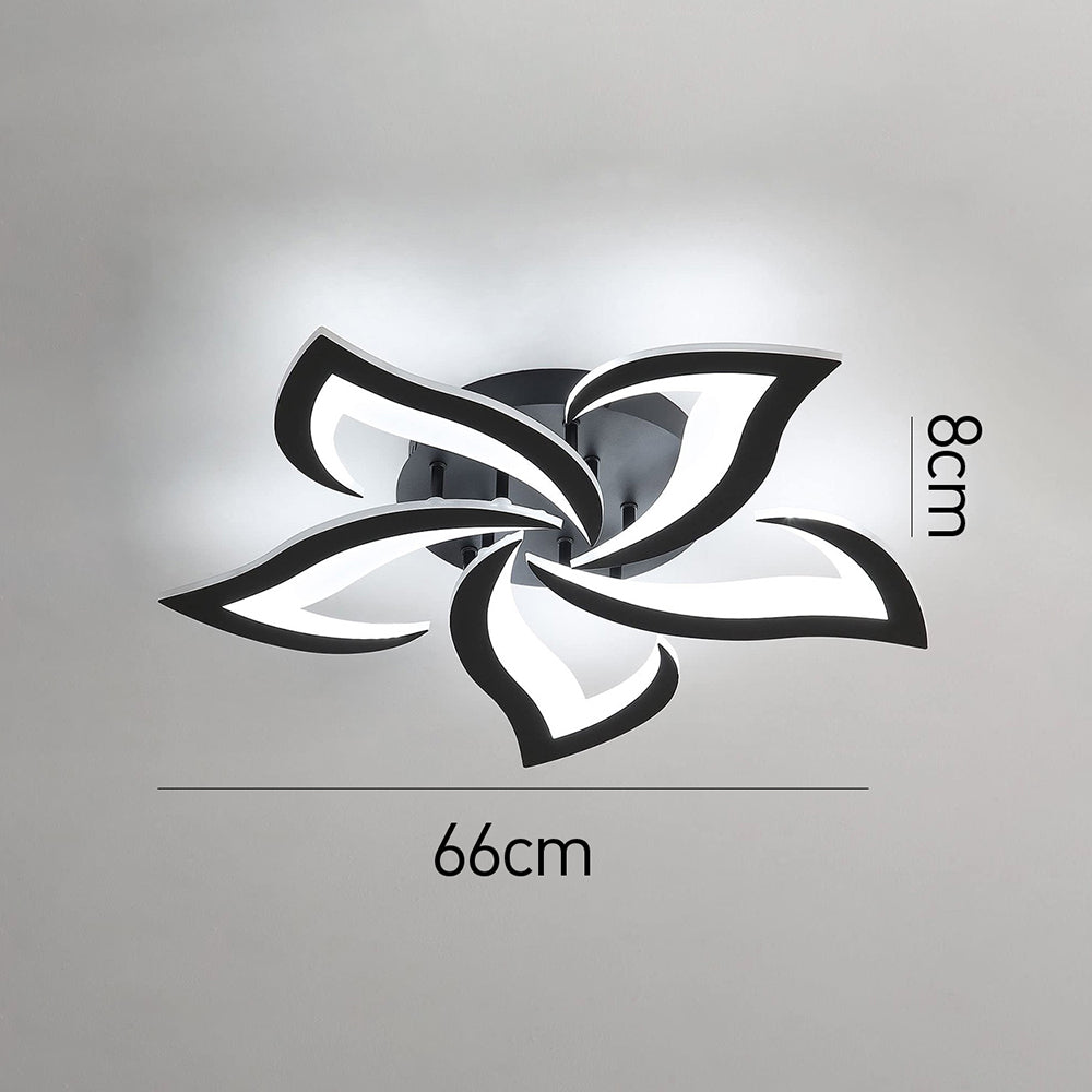 AuroraFlora: Lampada da soffitto LED moderna a forma di fiore – elegante e decorativa per soggiorni e aree living