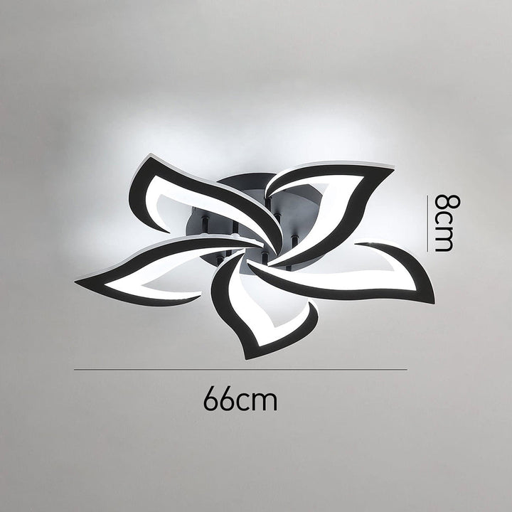AuroraFlora: Lampada da soffitto LED moderna a forma di fiore – elegante e decorativa per soggiorni e aree living