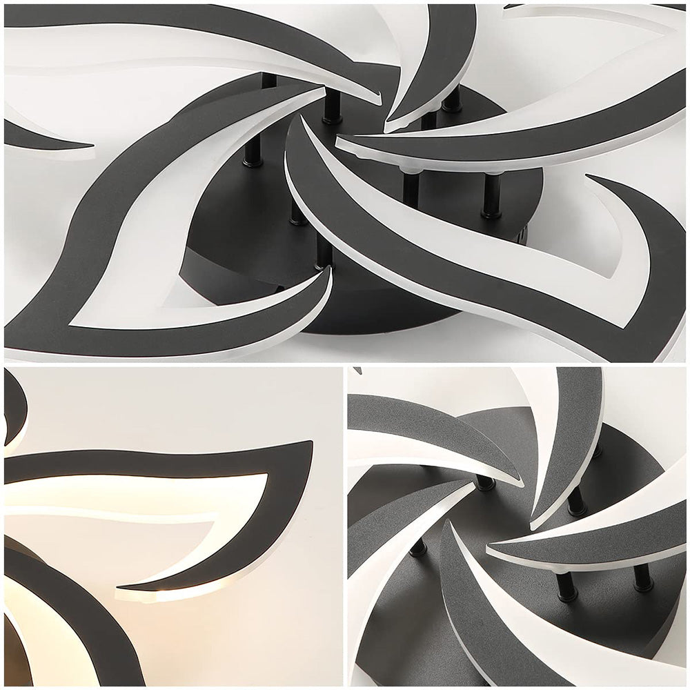AuroraFlora: Lampada da soffitto LED moderna a forma di fiore – elegante e decorativa per soggiorni e aree living
