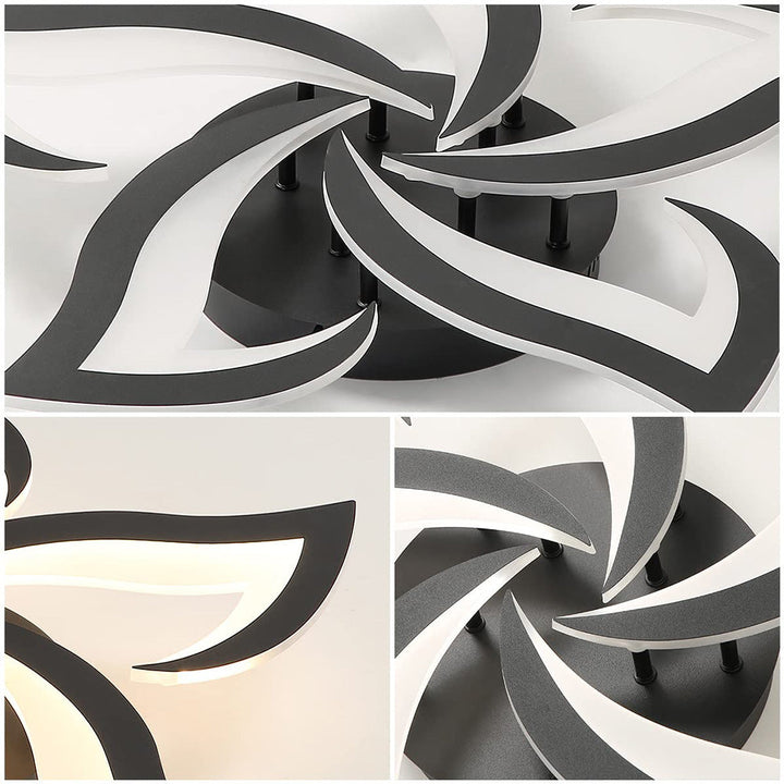AuroraFlora: Lampada da soffitto LED moderna a forma di fiore – elegante e decorativa per soggiorni e aree living
