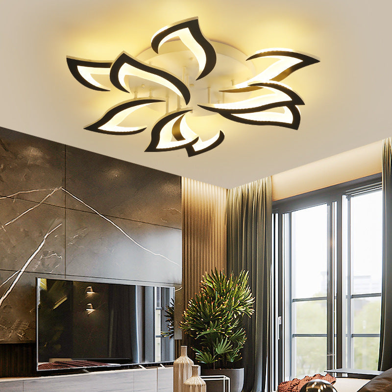 AuroraFlora: Lampada da soffitto LED moderna a forma di fiore – elegante e decorativa per soggiorni e aree living