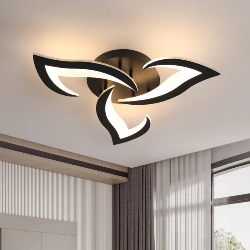 AuroraFlora: Lampada da soffitto LED moderna a forma di fiore – elegante e decorativa per soggiorni e aree living