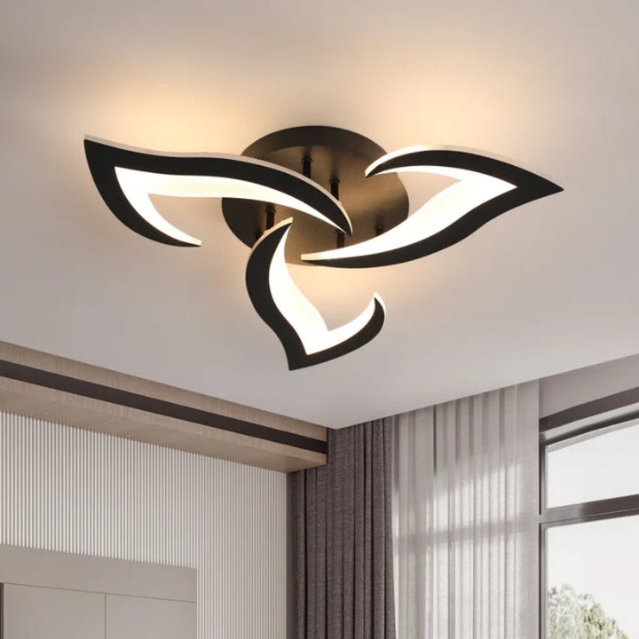 AuroraFlora: Lampada da soffitto LED moderna a forma di fiore – elegante e decorativa per soggiorni e aree living