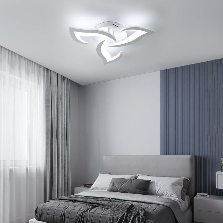 AuroraFlora: Lampada da soffitto LED moderna a forma di fiore – elegante e decorativa per soggiorni e aree living