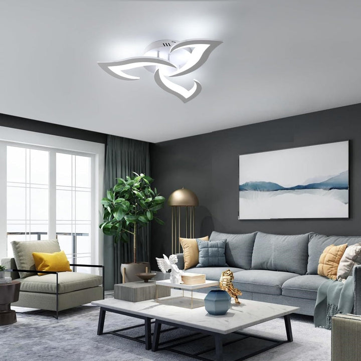 AuroraFlora: Lampada da soffitto LED moderna a forma di fiore – elegante e decorativa per soggiorni e aree living