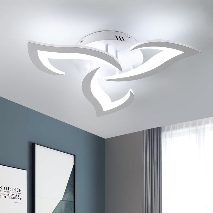 AuroraFlora: Lampada da soffitto LED moderna a forma di fiore – elegante e decorativa per soggiorni e aree living