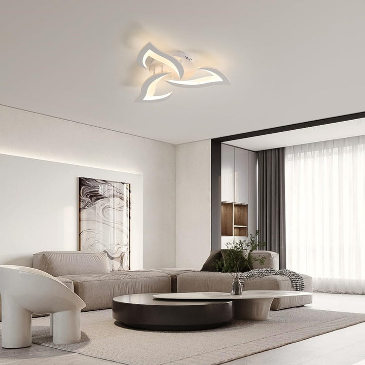 AuroraFlora: Lampada da soffitto LED moderna a forma di fiore – elegante e decorativa per soggiorni e aree living