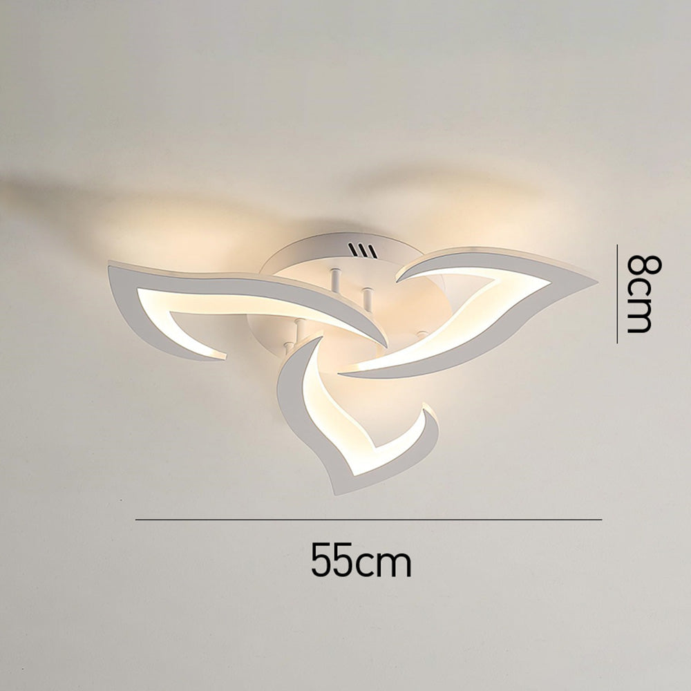 AuroraFlora: Lampada da soffitto LED moderna a forma di fiore – elegante e decorativa per soggiorni e aree living