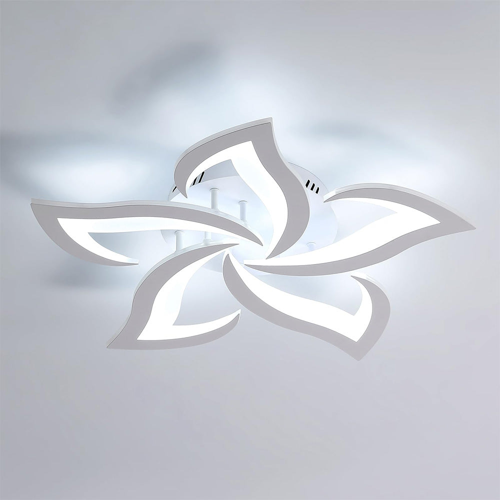 AuroraFlora: Lampada da soffitto LED moderna a forma di fiore – elegante e decorativa per soggiorni e aree living