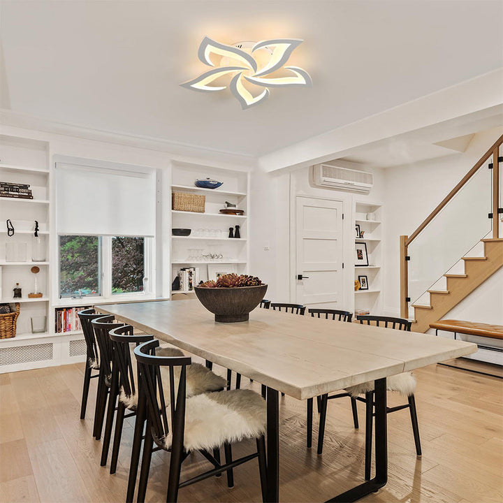 AuroraFlora: Lampada da soffitto LED moderna a forma di fiore – elegante e decorativa per soggiorni e aree living