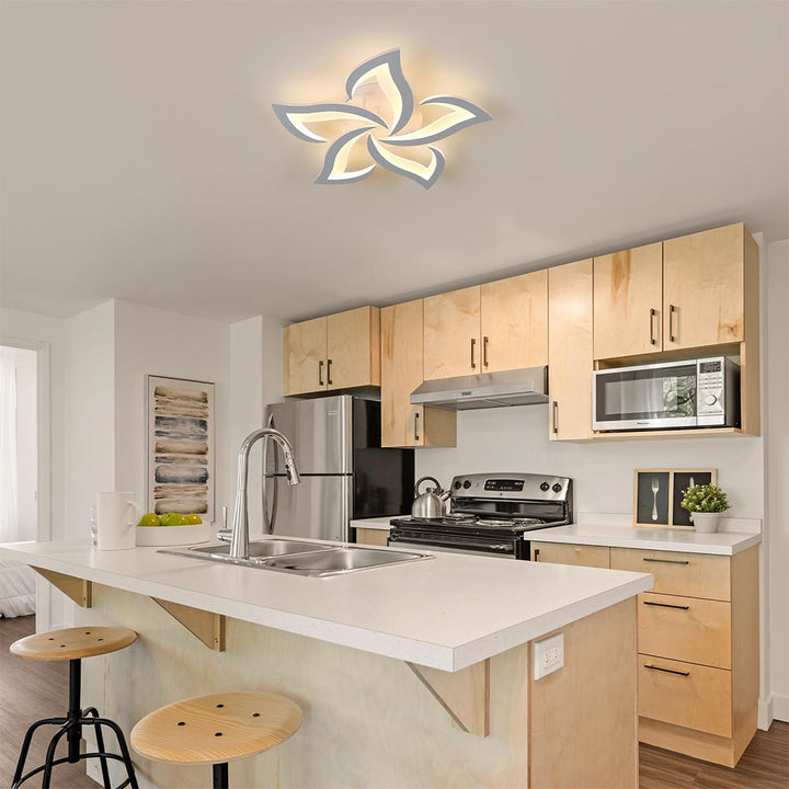 AuroraFlora: Lampada da soffitto LED moderna a forma di fiore – elegante e decorativa per soggiorni e aree living