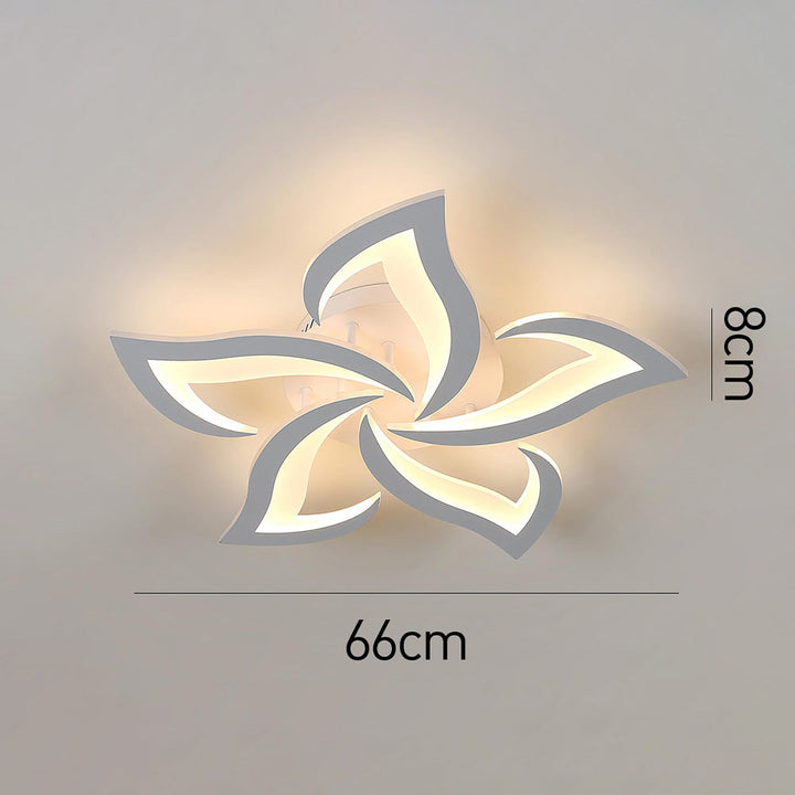 AuroraFlora: Lampada da soffitto LED moderna a forma di fiore – elegante e decorativa per soggiorni e aree living