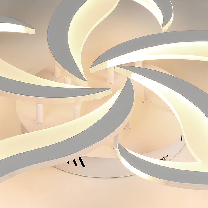 AuroraFlora: Lampada da soffitto LED moderna a forma di fiore – elegante e decorativa per soggiorni e aree living