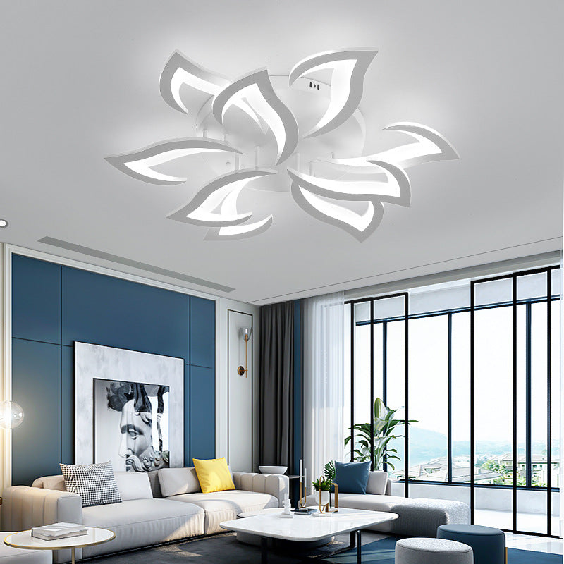 AuroraFlora: Lampada da soffitto LED moderna a forma di fiore – elegante e decorativa per soggiorni e aree living