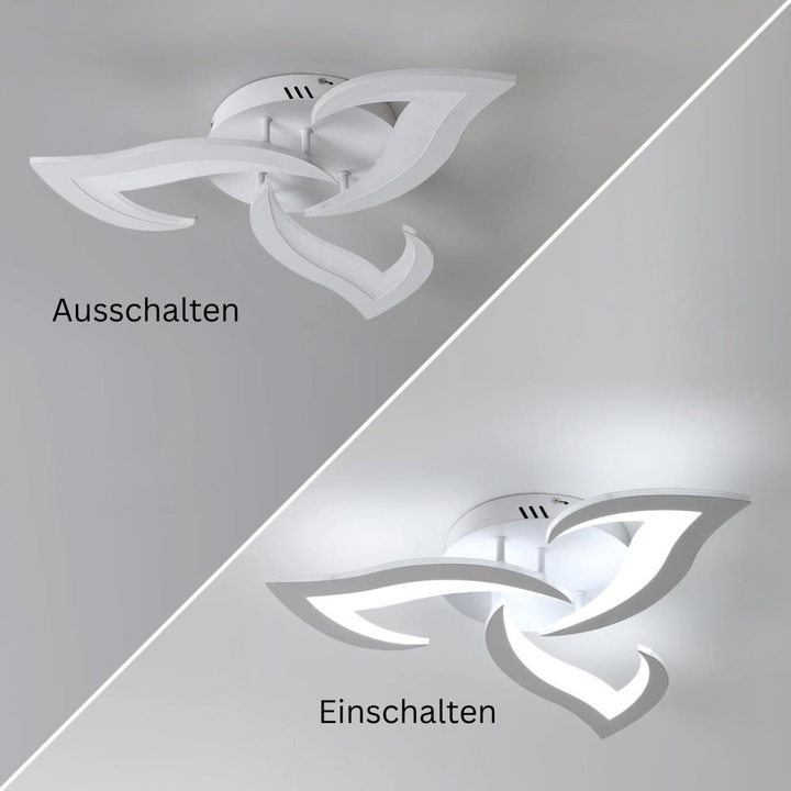 AuroraFlora: Lampada da soffitto LED moderna a forma di fiore – elegante e decorativa per soggiorni e aree living